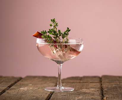Cocktail The Rhubarb - Sloemotion Distillery