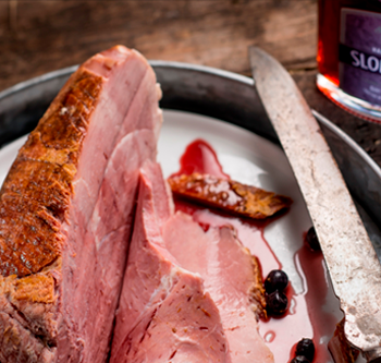 Sloe Gin Roasted Ham - Sloemotion Distilllery